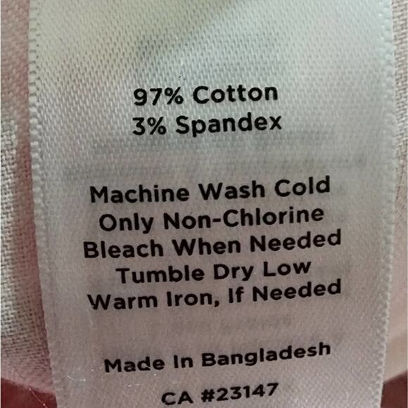 Talbots Perfect Shorts - Bermuda Length - Pink White Checks Gingham - Size 10 - Picture 6 of 6